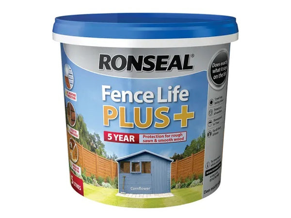 Ronseal Fence Life Plus + Cornflower 5 Litres