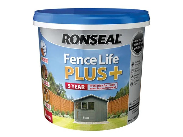 Ronseal Fence Life Plus Slate 5 Litres