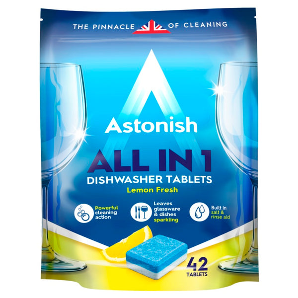 Astonish All In 1 Dishwasher Tablets 42 Tablets Lemon Fresh