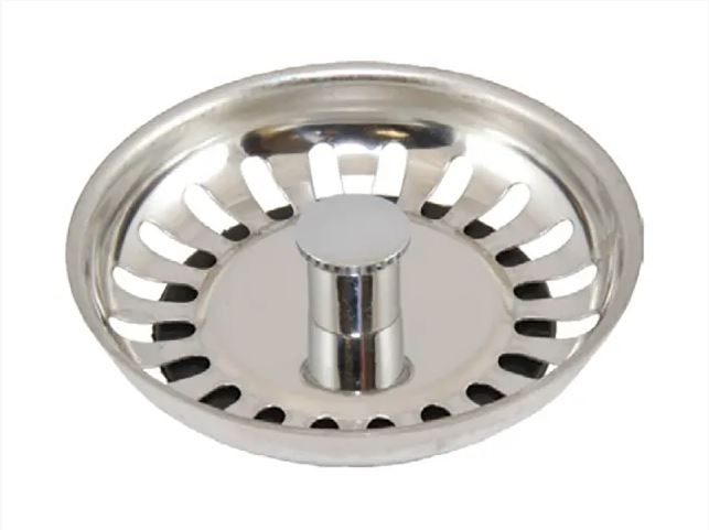 McAlpine Plumbing Products Sink Strainer Plug Basket With Stem 8cm 2068 BWSTSS-TOP