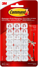 3M Command Clips for Christmas and Fairy Lights