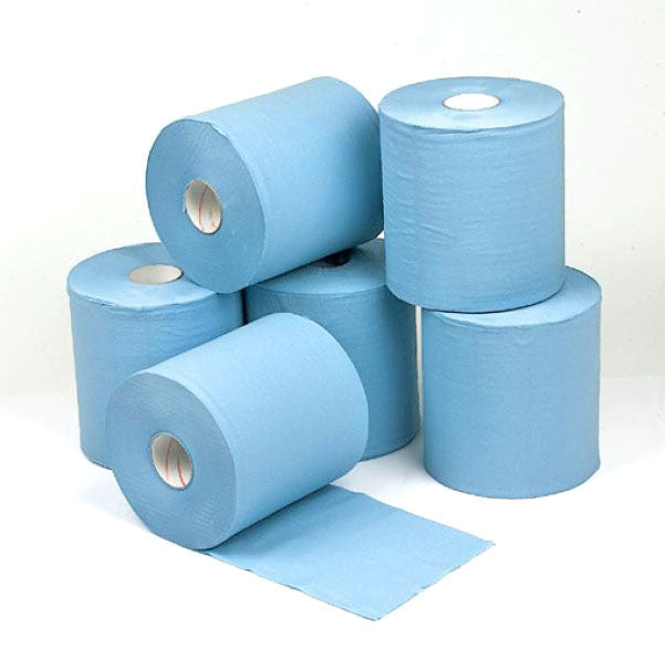 Concept 2 Ply Blue Centre Feed Roll 150m x 18.5cm Pack of 6