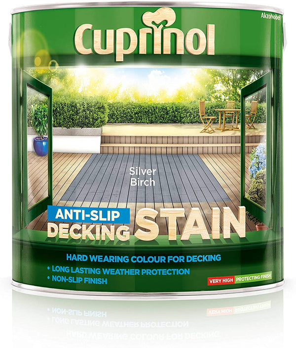 Cuprinol  Anti Slip Decking Stain Silver Birch 2.5 Litre 5122406