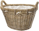 Manor 0338 Rosewood Rattan Log Basket NORWICH DELIVERY ONLY