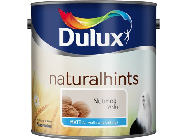 Dulux 5122007 Rich Matt Nutmeg White 2.5L