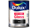 Dulux Non Drip Gloss Black 750ml 5091050