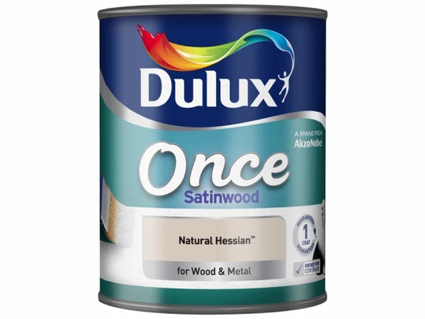 Dulux Once Satinwood Natural Hessian 750ml 5091100