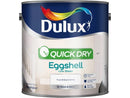 Dulux Quick Dry Eggshell Pure Brilliant White 2.5 Litre 5210915