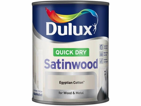 Dulux Quick Drying Satinwood Egyptian Cotton 750ml 5211302