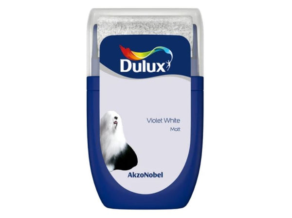 Dulux Emulsion Tester Violet White 30ml 5267860