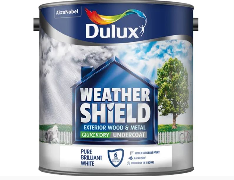 Dulux Weathershield Quick Dry Flex Undercoat White 2.5 Litres 5092087