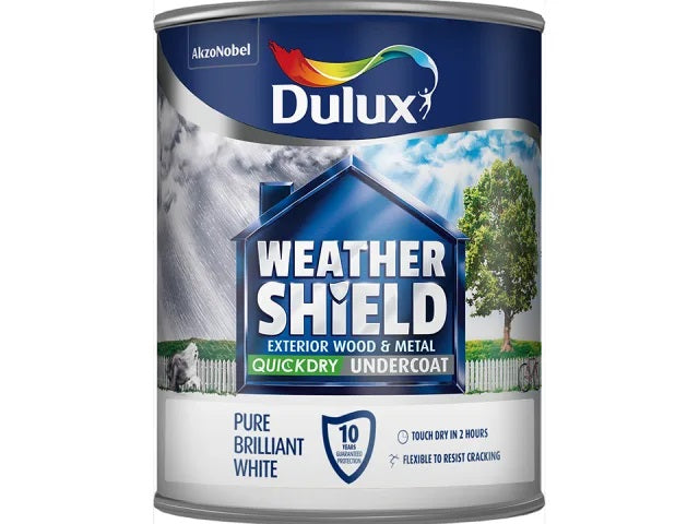 Dulux Weathershield Quick Dry Flex Undercoat White 750ml 5092086