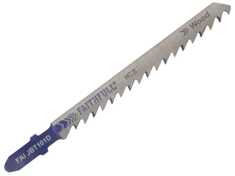 Faithfull T101D Jigsaw Blade - Wood - 10mm-45mm