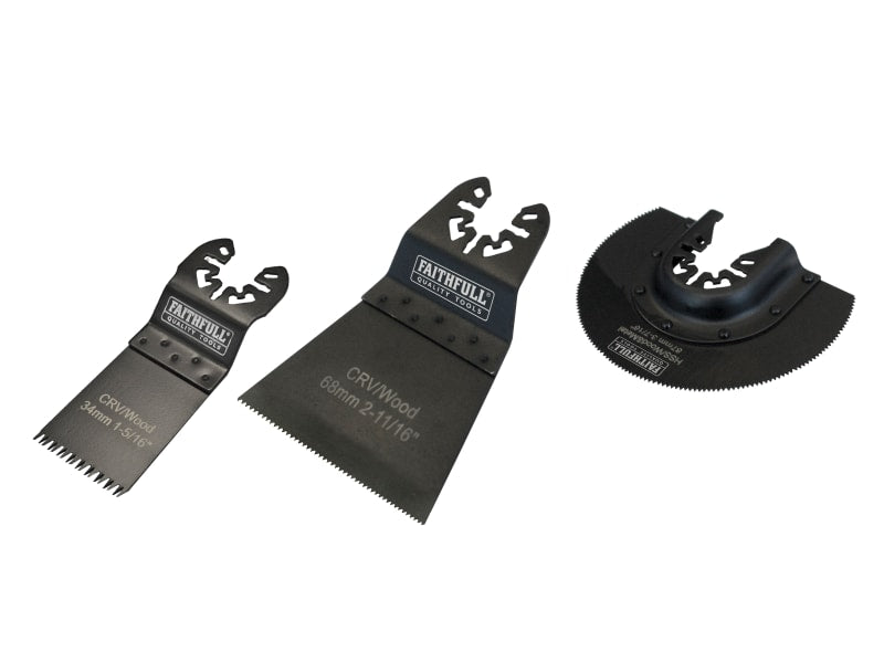 Faithfull Multi-Functional Tool Blade Set 3pc