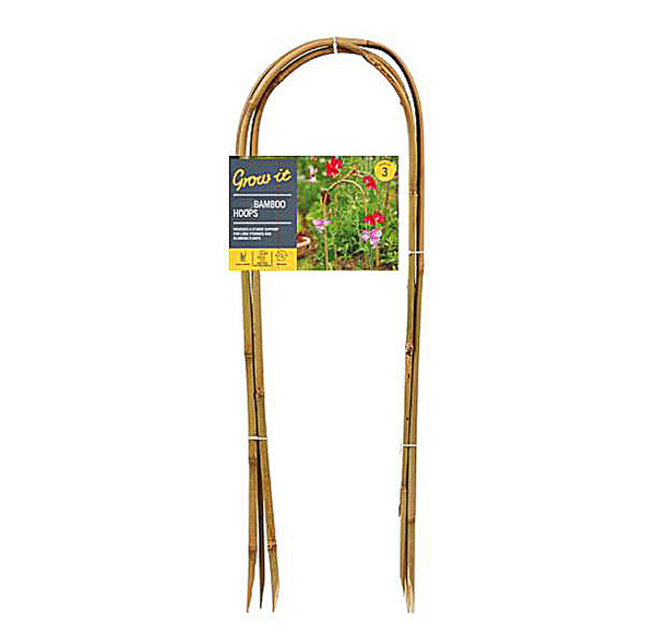 Gardman 120cm Bamboo Hoops Pack of 3 - NORFOLK DELIVERY ONLY