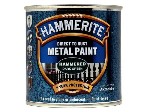 Hammerite Metal Hammered Dark Green 250ml 5084831