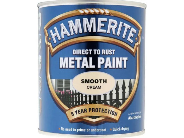 Hammerite Metal Smooth Cream 750ml 5122064