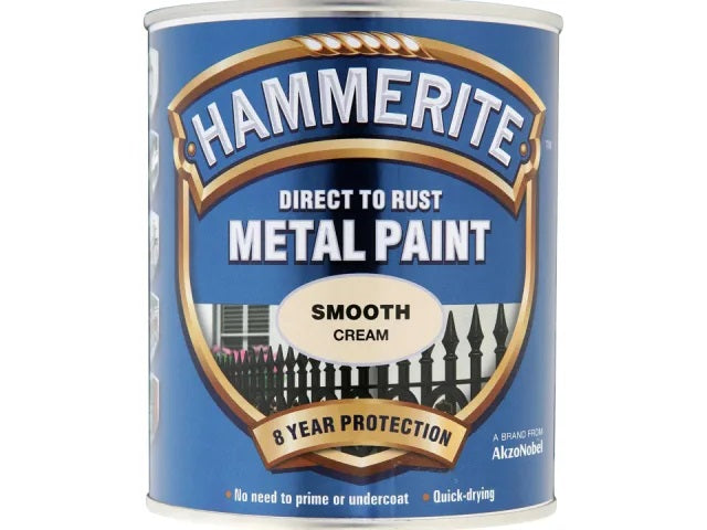 Hammerite Metal Smooth Cream 750ml 5122064
