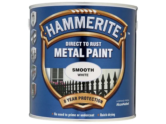 Hammerite Metal Smooth White 750ml 5092956