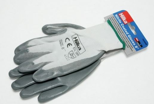 Hilka Nitrile Coated Gloves Size Medium
