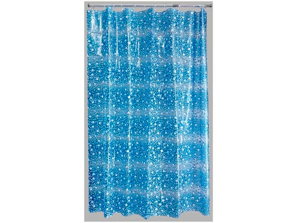 Homehardware Bubbles Shower Curtain Blue 96000