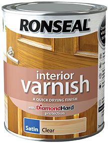 Ronseal Interior Varnish Satin Clear 750ml 36871