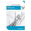 KitchenCraft Set of 4 Stainless Steel Tablecloth Clips