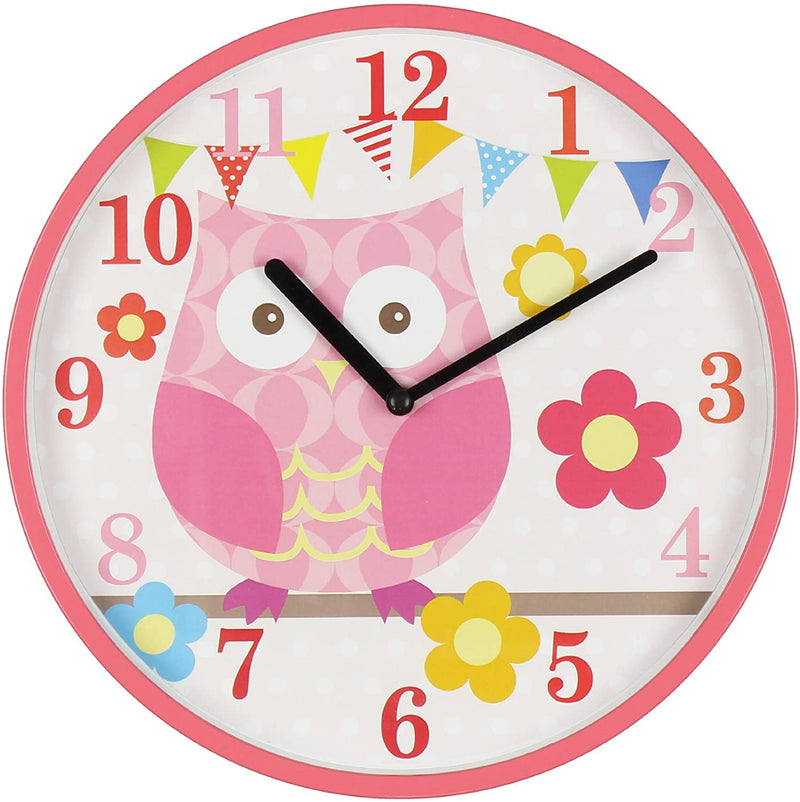 Kiddiwinks Childrens Wall Clock Owl Clock KW125