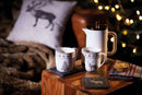 KitchenCraft Christmas Tree Mug and Slate Stag Coaster Set