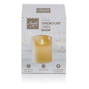Premier Accents Battery Operated LED Dancing Flame Cream Candle 13cm x 9cm LB122452CR