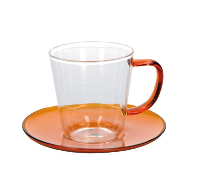 La Cafetière Amber Tea Cup and Saucer 240ml