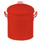 Leecroft 15 Litres Metal Mini Bin & Lid Red 1092-RD