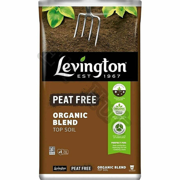 Levingtons Peat Free Organic Blend Top Soil 20 Litres NORFOLK DELIVERY ONLY
