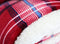 Loomcraft Red Check Reversible Sherpa Throw