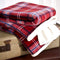 Loomcraft Red Check Reversible Sherpa Throw