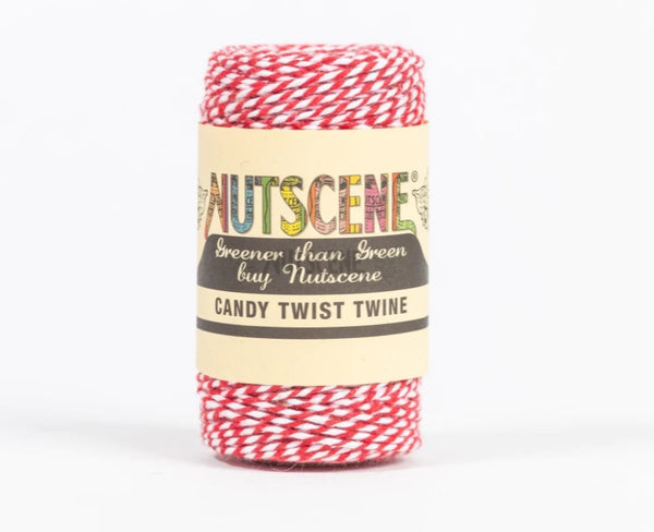 Nutscene Candy Twist Twine Red and White 50m Spool