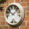 Outside In Exeter Wall Clock & Thermometer 15 inches Cream 5061000