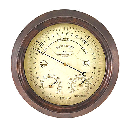 Outside In Westminster Barometer & Thermometer 8 inches 5062020