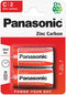 Panasonic C Zinc Carbon Battery Pack of 2