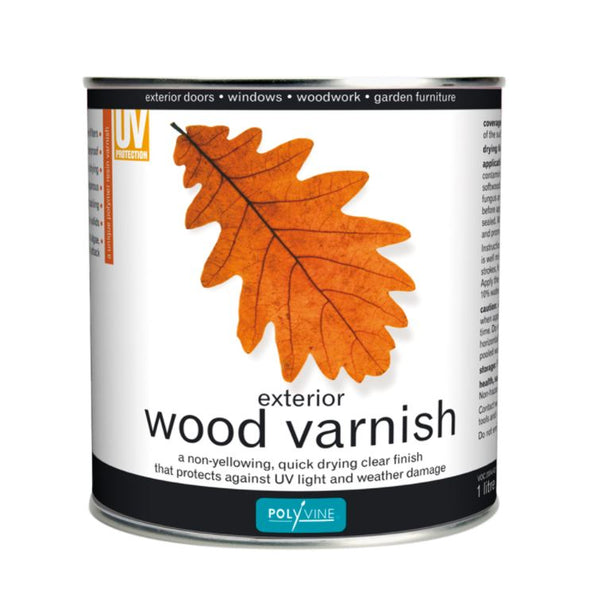 Polyvine Exterior Wood Varnish 500ml Satin Finish