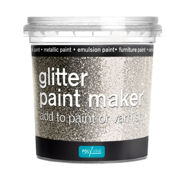 Polyvine Glitter Paint Maker Silver Glitter 75ml