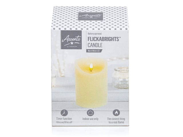 Premier Accents Cream Flickabright 13cm x 9cm LB192180