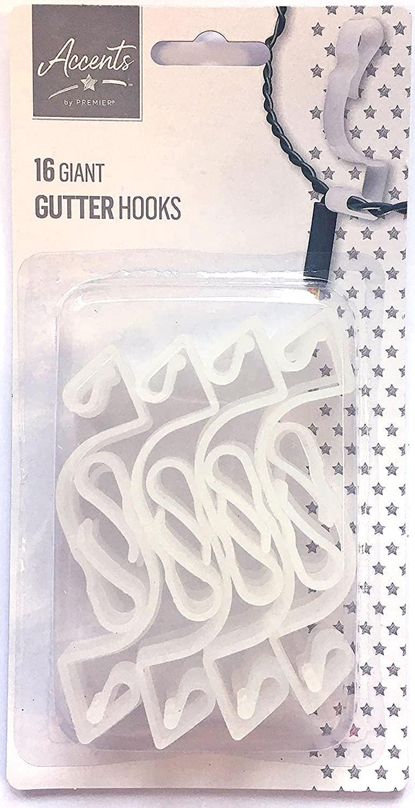 Premier Accents Pack of 16 Giant Gutter Hooks