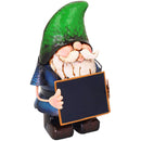 Primus PQ5025 Hand Painted Metal Gnome With Chalk Board