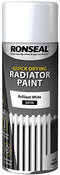 Ronseal Quick Dry Radiator Spray Paint Brilliant White 400ml