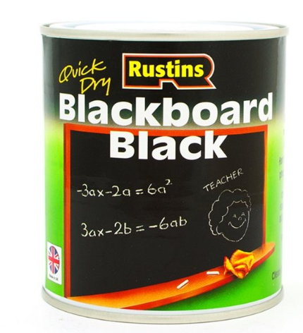 Rustins Quick Dry Blackboard Paint Black 250ml