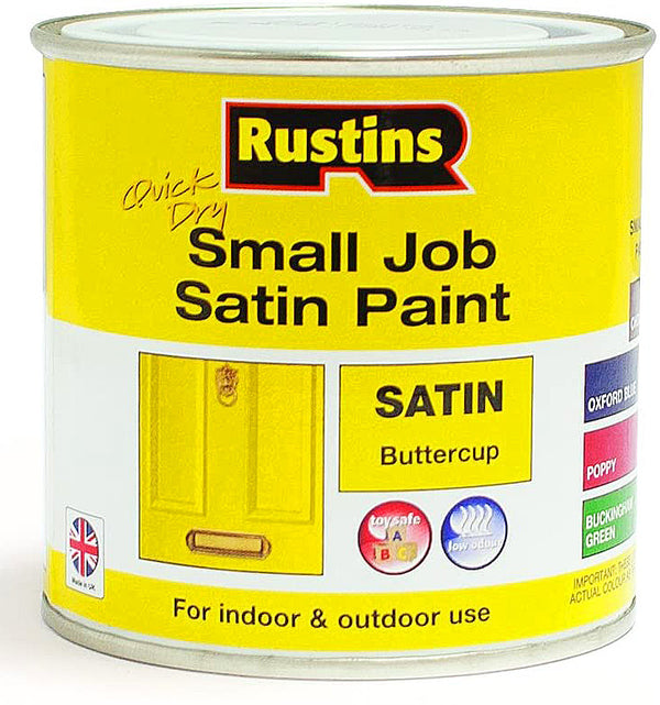 Rustins Quick Dry Small Job Satin Buttercup 250ml