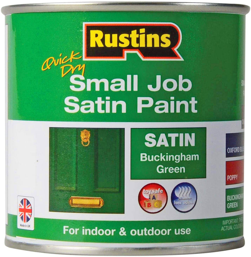 Rustins Quick Dry Small Job Satin Buckingham Green 250ml