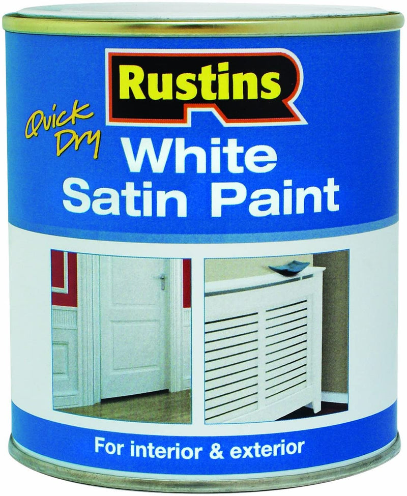 Rustins Quick Dry Satin White 500ml