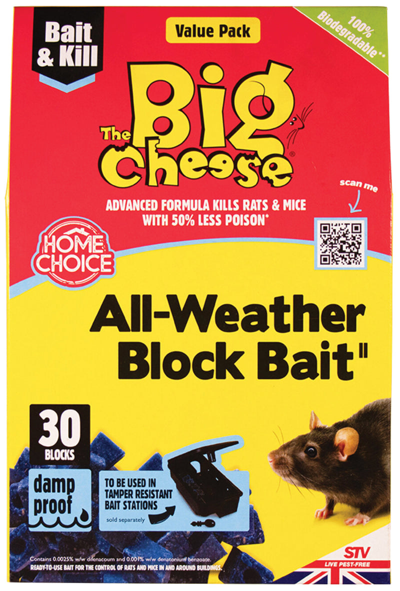 Big Cheese STV213 All Weather Block Bait 10g Pack of 30
